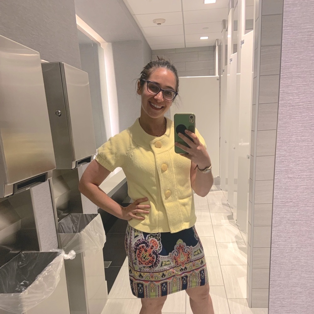 LOFT Butter Yellow short-sleeved Spring Cardigan 🧈🌽🌼🐣 💛 - Picture 2 of 7